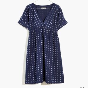 NWOT Madewell Dress in Textured Dot